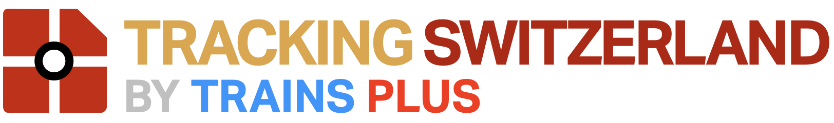 Tracking Switzerland by Trains Plus Logo